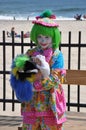 Cute Little Girl Clown Royalty Free Stock Photo