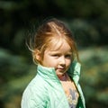 Cute little girl outdoor portrait