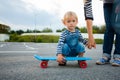 The end of penny board walk in the summer outdoors Royalty Free Stock Photo