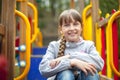 Cute little girl in spring day Royalty Free Stock Photo