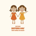 National Sisters Day vector