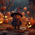 Cute little Halloween pumpkin dude 1