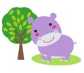 Cute little hippo Royalty Free Stock Photo