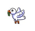 Cute Little Holy White Dove