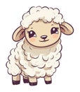 Cute little lamb mascot icon