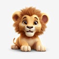 Cute Little Lion Cartoon Vector - Free Download