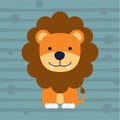 Cute little lion kids t shirt design and poster