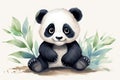 cute little panda bear AI generated