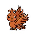 Cute little phoenix cartoon posing Royalty Free Stock Photo