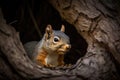 Cute little red squirel - AI Generated Royalty Free Stock Photo