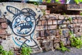 Graffiti in Melbourne screaming stickman