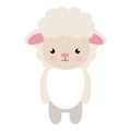 Cute little sheep animal character