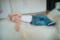 Cute little sleeping boy Royalty Free Stock Photo