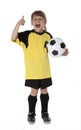 Cute Little Soccer Player