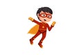 Cute Little Superhero Character Illustration