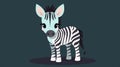 Cute little Zebra - Generative AI, AI generated