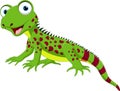 Cute lizard cartoon Royalty Free Stock Photo