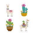 cute llama cactus