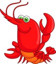 Cute lobster cartoon Royalty Free Stock Photo