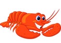 Cute lobster cartoon