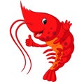 Cute lobster cartoon Royalty Free Stock Photo