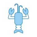 Cute lobster sealife character Royalty Free Stock Photo