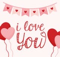 cute love card Royalty Free Stock Photo