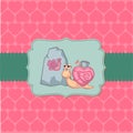 Cute Love Card - for Valentine's day Royalty Free Stock Photo