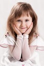 Lovely,beautiful,pretty,awesome,excellent little girl with beautiful eyes Royalty Free Stock Photo