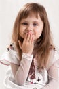 Very beautiful,cute,gorgeous,sweet little girl with perfect hair Royalty Free Stock Photo