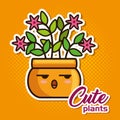cute lovely kawaii house plants cartoons