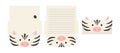 Cute lovely zebra letter writing stationery paper laser cutting card template. Animal design for greeting, invitation, thank you