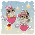 Cute Lovers Owls