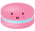 Cute Macaron Character. Vector Illustration.