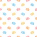 Cute macaron seamless pattern background