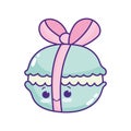 cute macaroon cartoon