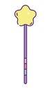 Cute magic wand fantasy fairy icon