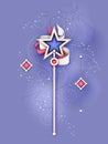 Cute Magical Star Wand, Deco Element