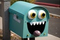 cute mailbox with a friendly or silly face, or other creative decorations