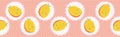 Cute mango fruit polka dot vector illustration. Seamless repeating border pattern.