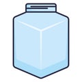 Cute mason jar icon