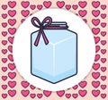 Cute mason jar icon