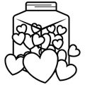 Cute mason jar icon