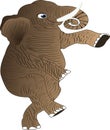 Cute mastodon animal vector artwork