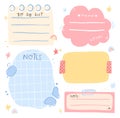 Cute Memo Set Royalty Free Stock Photo