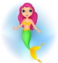 Cute mermaid cartoon