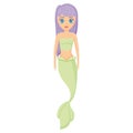 Cute mermaid icon Royalty Free Stock Photo