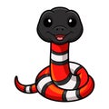 Cute milk snake or milksnake cartoon