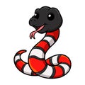 Cute milk snake or milksnake cartoon