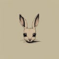 Cute Minimalist Comics: Deer Dead Rabbit With Crossed Eyes